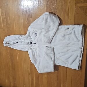 north face hoodie osito, white, size M